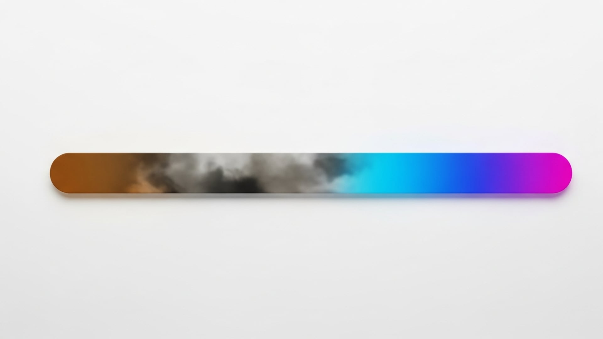 A horizontal gradient bar muddy gray in one half and vivid in the other, showing blend quality.